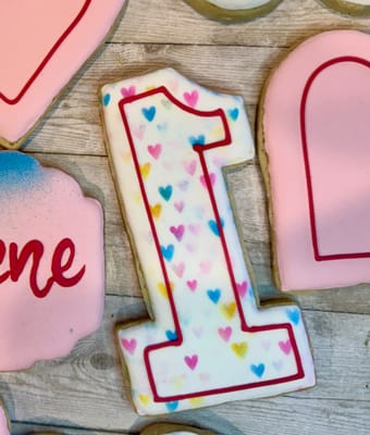 Birthday — custom decorated cookies by Dreams of Buttercream