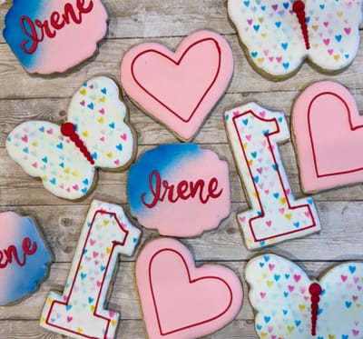 Birthday — custom decorated cookies by Dreams of Buttercream