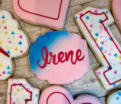 Birthday — custom decorated cookies by Dreams of Buttercream