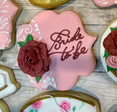 Bridal shower — custom decorated cookies by Dreams of Buttercream
