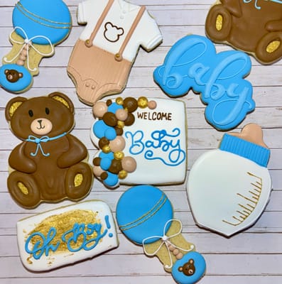 All photos — custom decorated cookies by Dreams of Buttercream