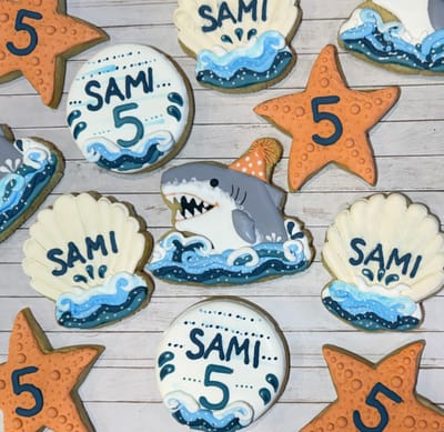 Birthday — custom decorated cookies by Dreams of Buttercream
