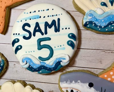 Birthday — custom decorated cookies by Dreams of Buttercream