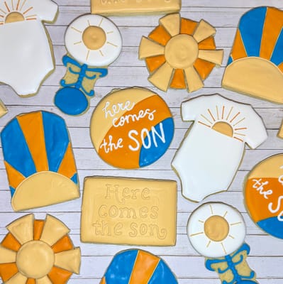 All photos — custom decorated cookies by Dreams of Buttercream