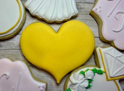 Bridal shower — custom decorated cookies