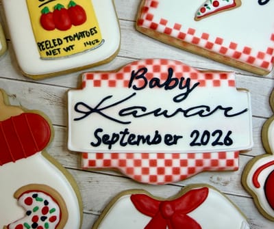 All photos — custom decorated cookies by Dreams of Buttercream