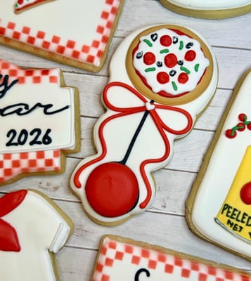 All photos — custom decorated cookies by Dreams of Buttercream