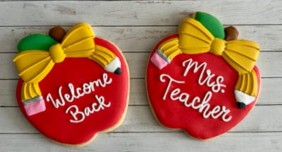 Teacher Appreciation — custom decorated cookies by Dreams of Buttercream