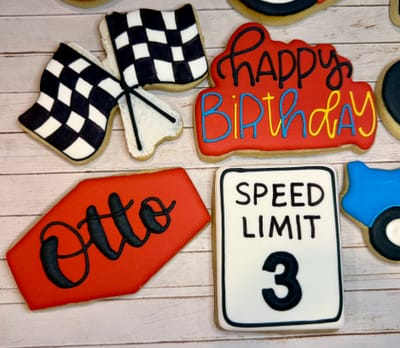 All photos — custom decorated cookies by Dreams of Buttercream