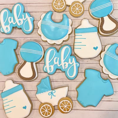 Baby Shower — custom decorated cookies by Dreams of Buttercream