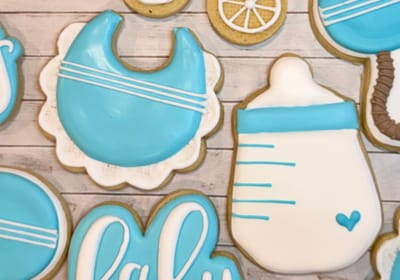 Baby Shower — custom decorated cookies by Dreams of Buttercream