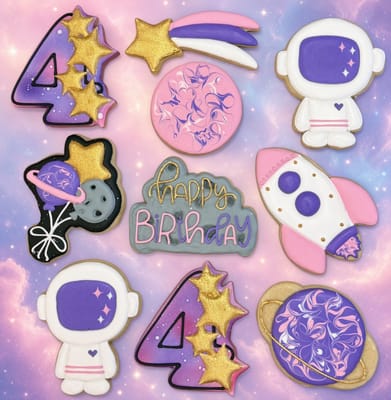 All photos — custom decorated cookies by Dreams of Buttercream