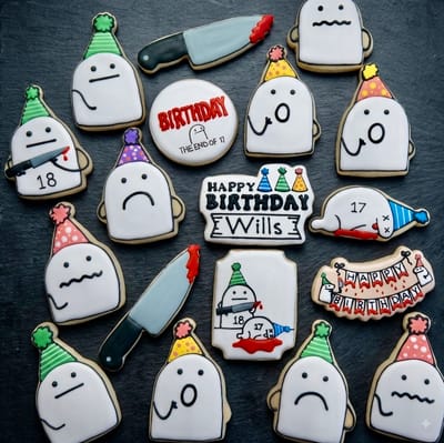 All photos — custom decorated cookies by Dreams of Buttercream