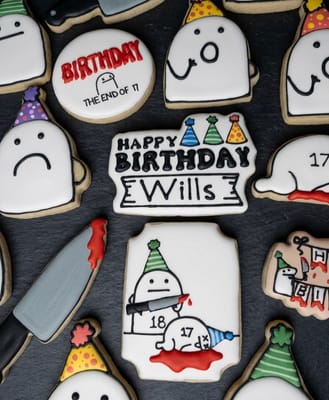 All photos — custom decorated cookies by Dreams of Buttercream