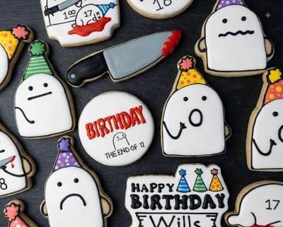 All photos — custom decorated cookies by Dreams of Buttercream