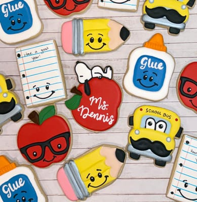 Teacher Appreciation — custom decorated cookies