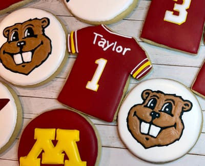 All photos — custom decorated cookies by Dreams of Buttercream