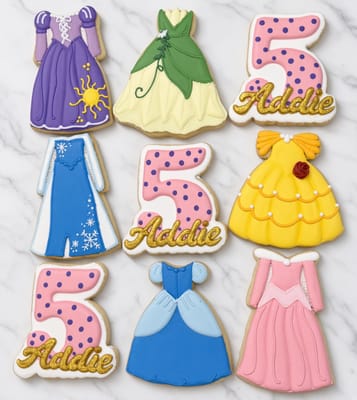 All photos — custom decorated cookies by Dreams of Buttercream