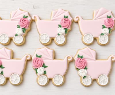 Baby Shower — custom decorated cookies by Dreams of Buttercream