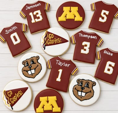 All photos — custom decorated cookies by Dreams of Buttercream
