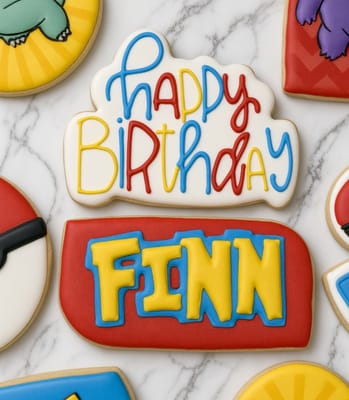 Custom decorated cookies by Dreams of Buttercream