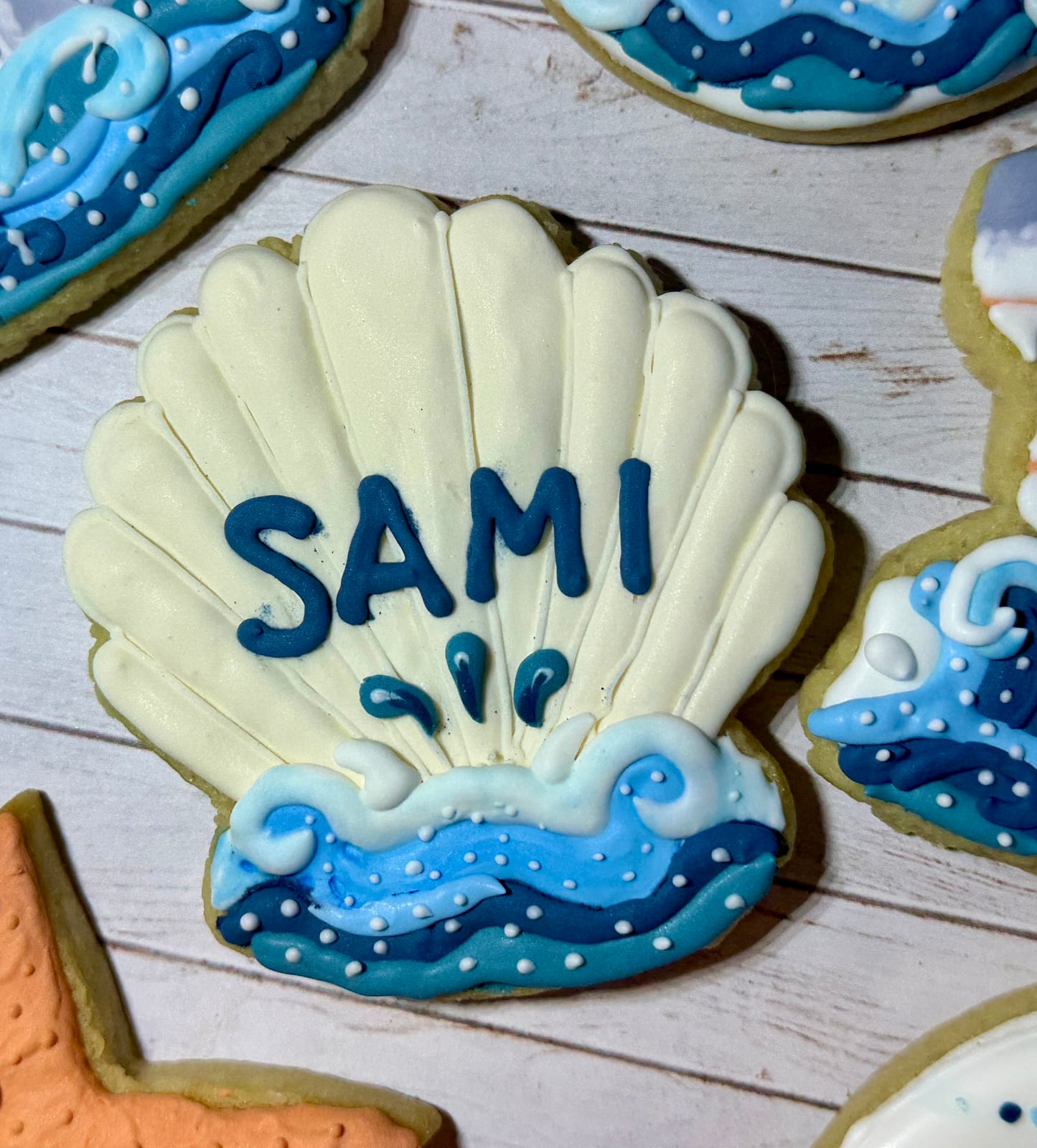 Shark Birthday Cookies