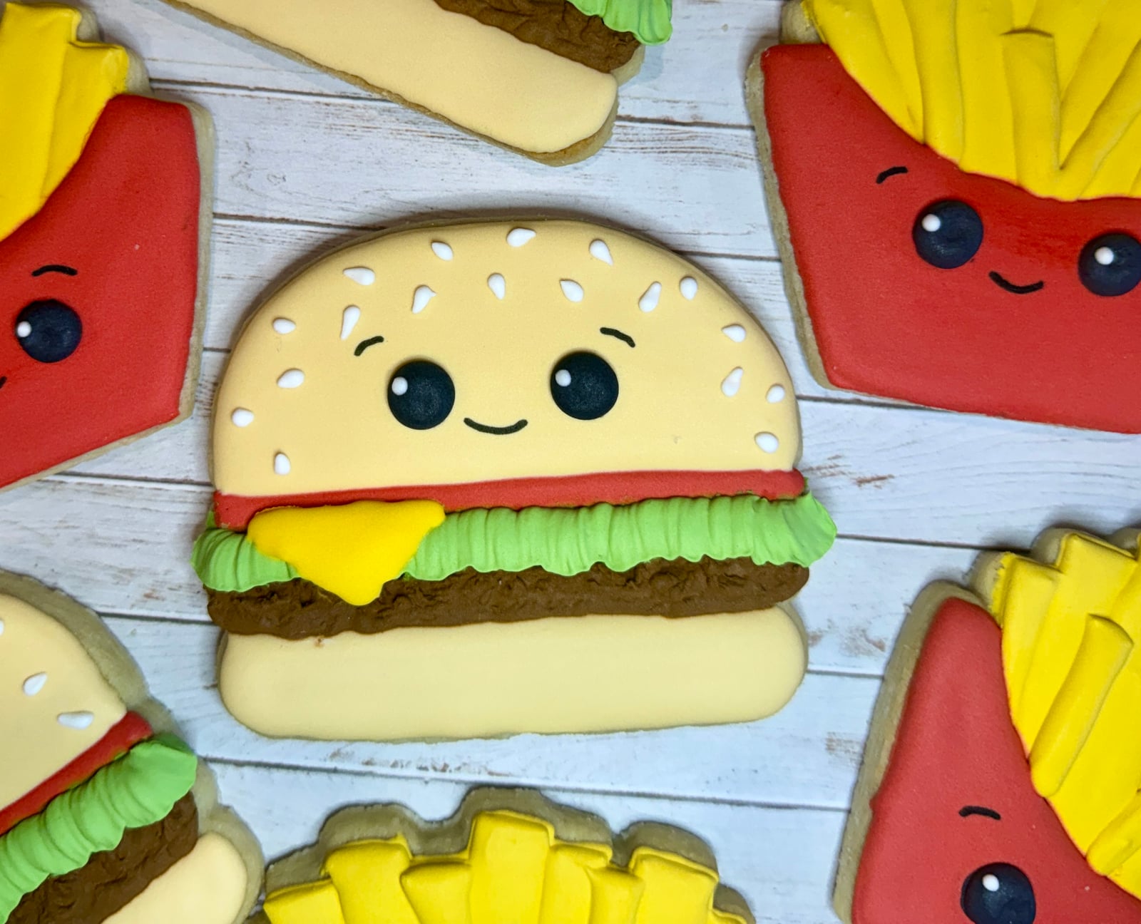 Burger and Fries Cookies